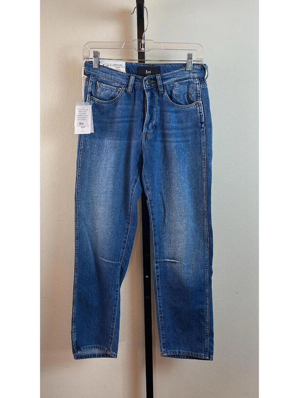 3X1 Austin Curve Crop Jeans in Wave Blue, $255 NWT, Size 24, Revolve, #80